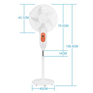 款1新8寸落地扇太能36088充阳电可照调速可充手机应急明强风落地