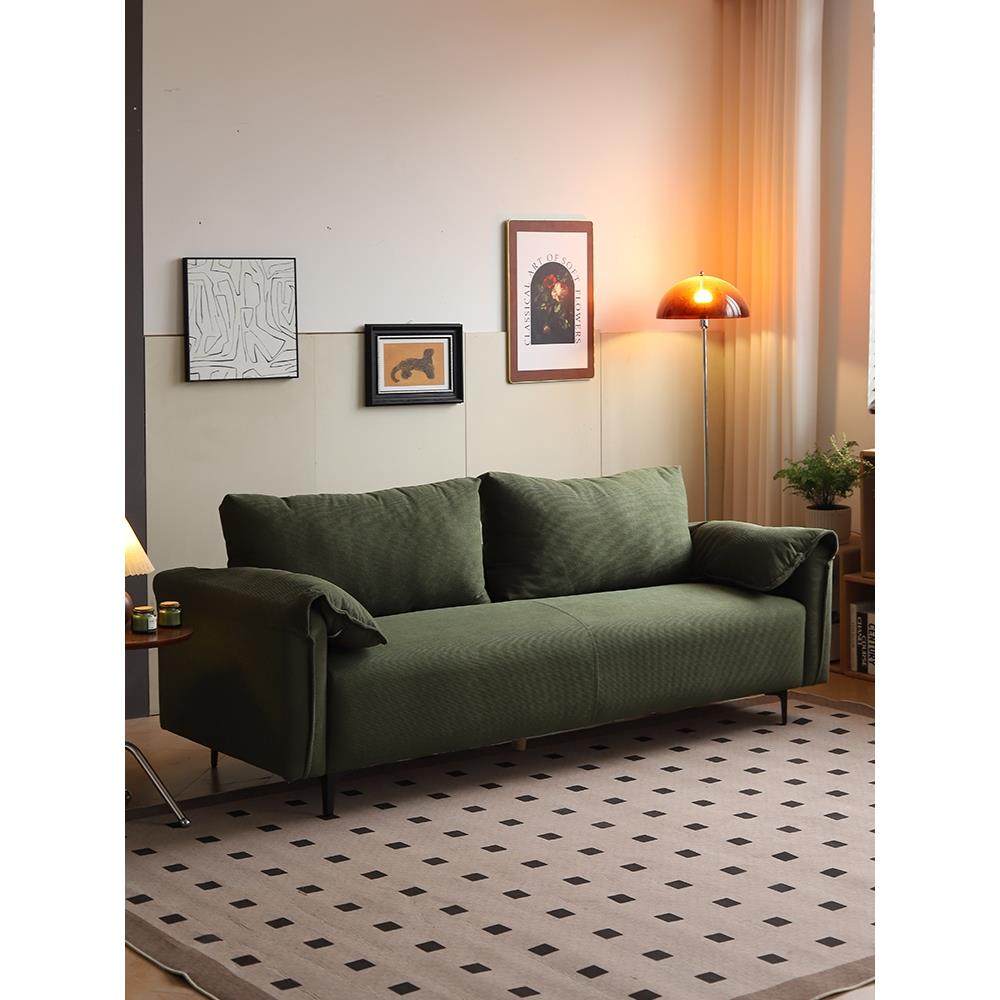 A10L双人直排沙发小户型客厅耳朵布艺灯芯绒日式猫抓皮三人猫爪木,纺织面料/辅料/配套,纺织机械配件,淘宝优惠券,粉丝福利购,淘宝优惠卷