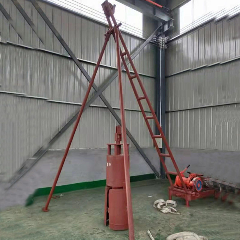 旱井打桩机 建筑地基打眼夯 民用建房地基打桩机 建筑简易打桩机