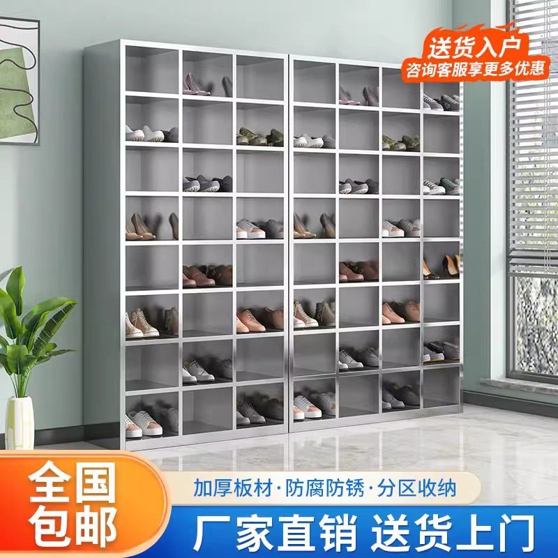 304不锈钢鞋柜净化车间更鞋柜工厂员工单双面多门多格换收纳柜