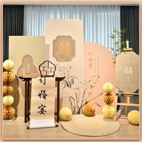 我们订婚啦网红布置装饰仪式装饰品订婚宴KT板装扮现场背景墙装饰,节庆用品/礼品,装扮布置套餐,淘宝优惠券,粉丝福利购,淘宝优惠卷