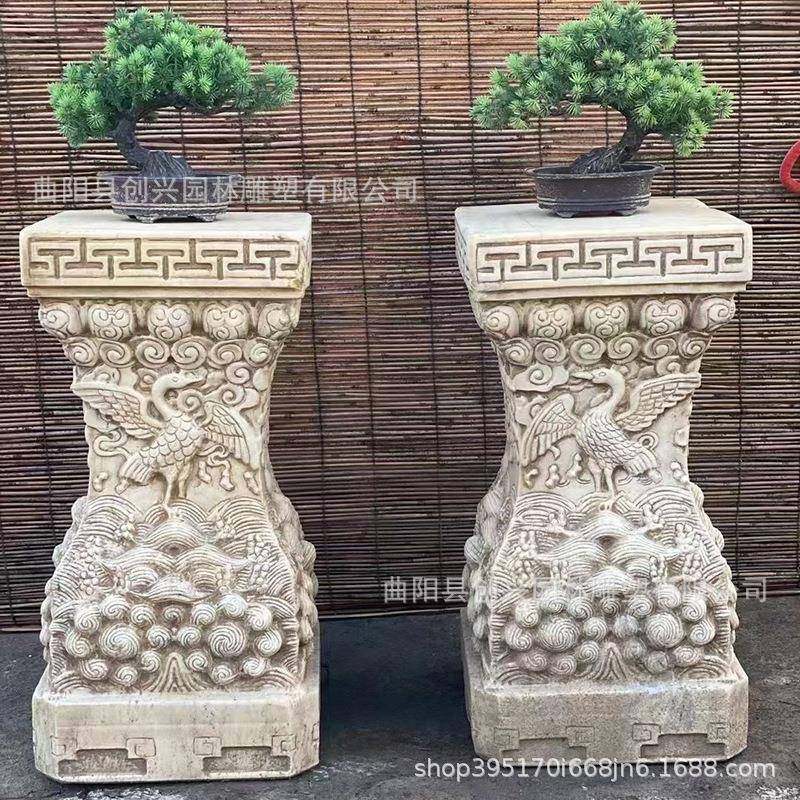 仿古石雕花架汉白玉做旧庭院中式花园博古架花几盆景摆台石墩茶台,农机/农具/农膜,其它农用工具,淘宝优惠券,粉丝福利购,淘宝优惠卷