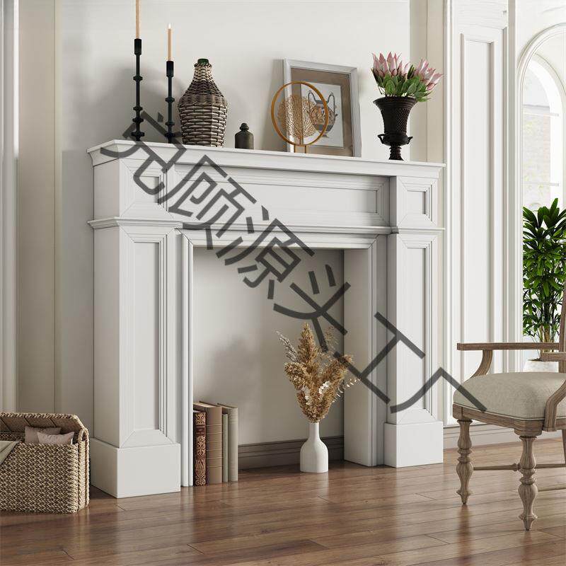 柜田园壁炉装饰柜美式复古壁炉法式欧式简约壁炉架置物民宿婚礼摄