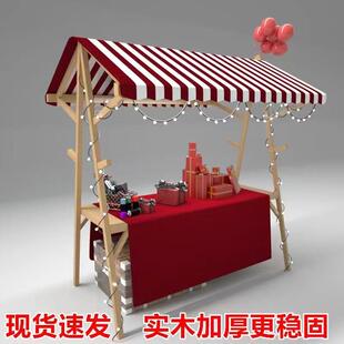 户外移动售货车夜集市折叠摊位摆摊架商场活动促销展示货架制作