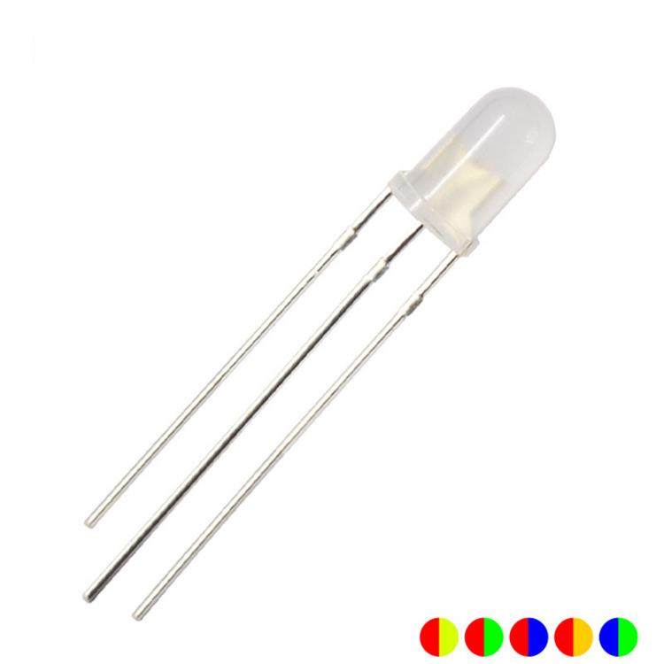 F5圆头红蓝双色雾状共阳led直插发光二极管5mm红绿双色灯珠,农机/农具/农膜,其它农用工具,淘宝优惠券,粉丝福利购,淘宝优惠卷