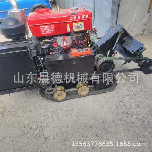 全自动履带切割机双锯片马路切割锯自走式遥控切缝机