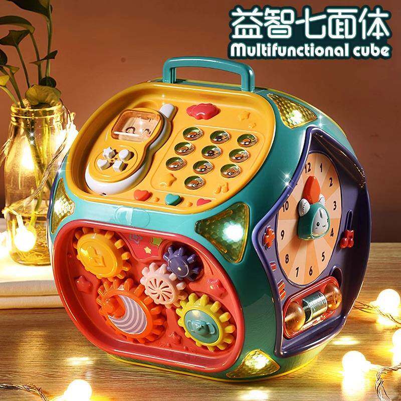 婴儿手拍鼓玩具儿童音乐拍拍鼓宝宝早教益智六面体可充电0-1岁6月