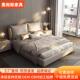 意式 轻奢真皮床家用2米结婚婚床现代软包储物1.8米皮艺床1.5米床