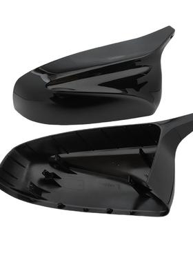 适用于06098-13款宝马X壳56E70XE71钢倒车镜视镜替换件碳纤纹琴黑