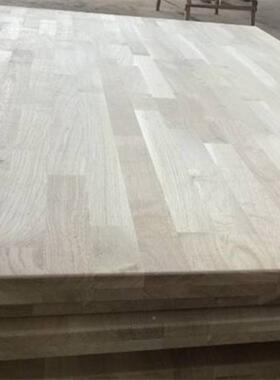 厂家直销白橡指接板白指接台面板VLE白橡橡木板材实木家具板