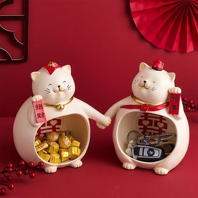 创意情财猫招摆件奢家居客厅电SHDB1728视侣柜装饰品开业礼轻新人