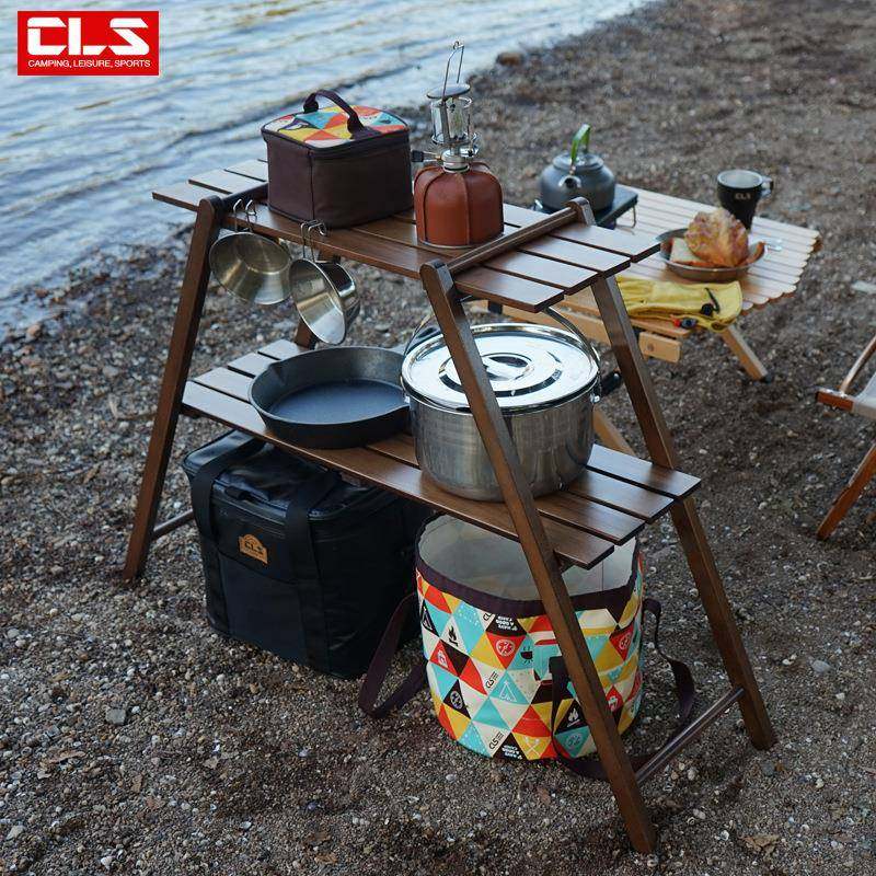 户外实木置物架露营双层便携野营车载支架客厅书架阳台收纳储物架,鲜花速递/花卉仿真/绿植园艺,割草机/草坪机,淘宝优惠券,粉丝福利购,淘宝优惠卷