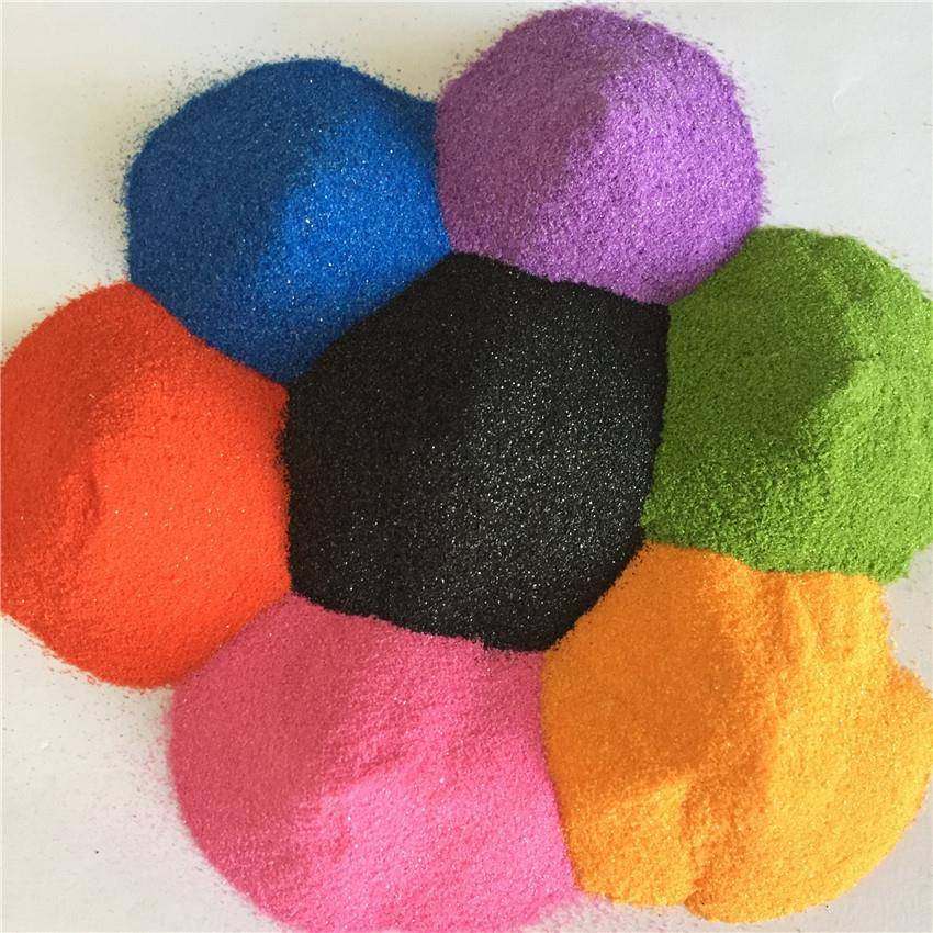 彩色细沙沙漏彩沙儿童沙画彩色沙子婚庆布景奠基彩沙