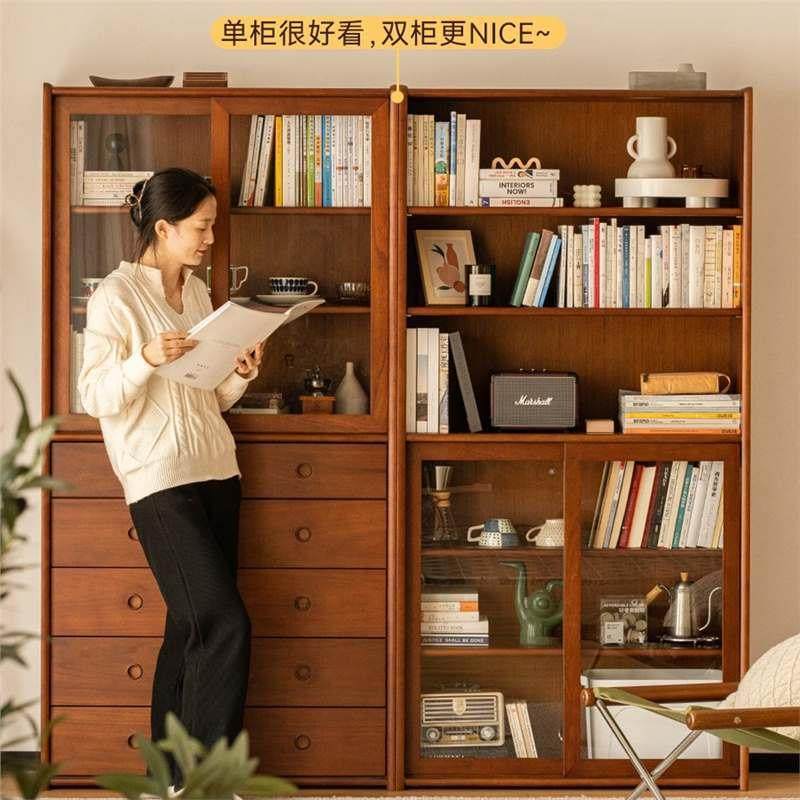 北欧实木书柜家用客厅落地收纳储物柜书房卧室中古格子组合柜,畜牧/养殖物资,畜牧/养殖器械,淘宝优惠券,粉丝福利购,淘宝优惠卷