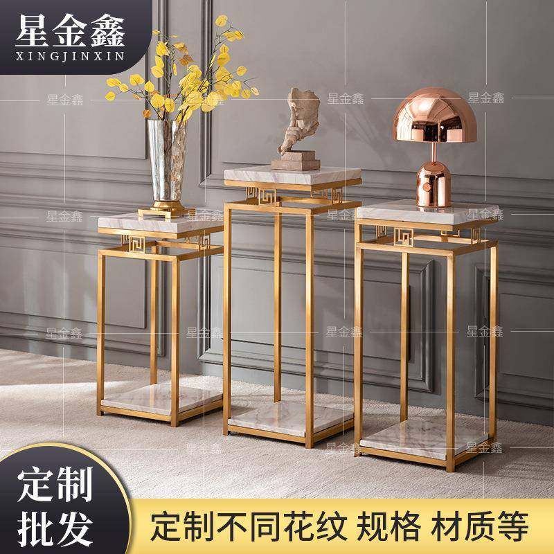 北欧轻奢大理石花架室内现代简约花架子客厅落地式玄关阳台置物架,纺织面料/辅料/配套,纺织机械配件,淘宝优惠券,粉丝福利购,淘宝优惠卷