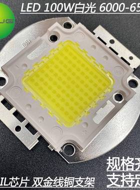 100W白光光源10串10并6500K大功率l集成灯珠LED发光二极管6000K