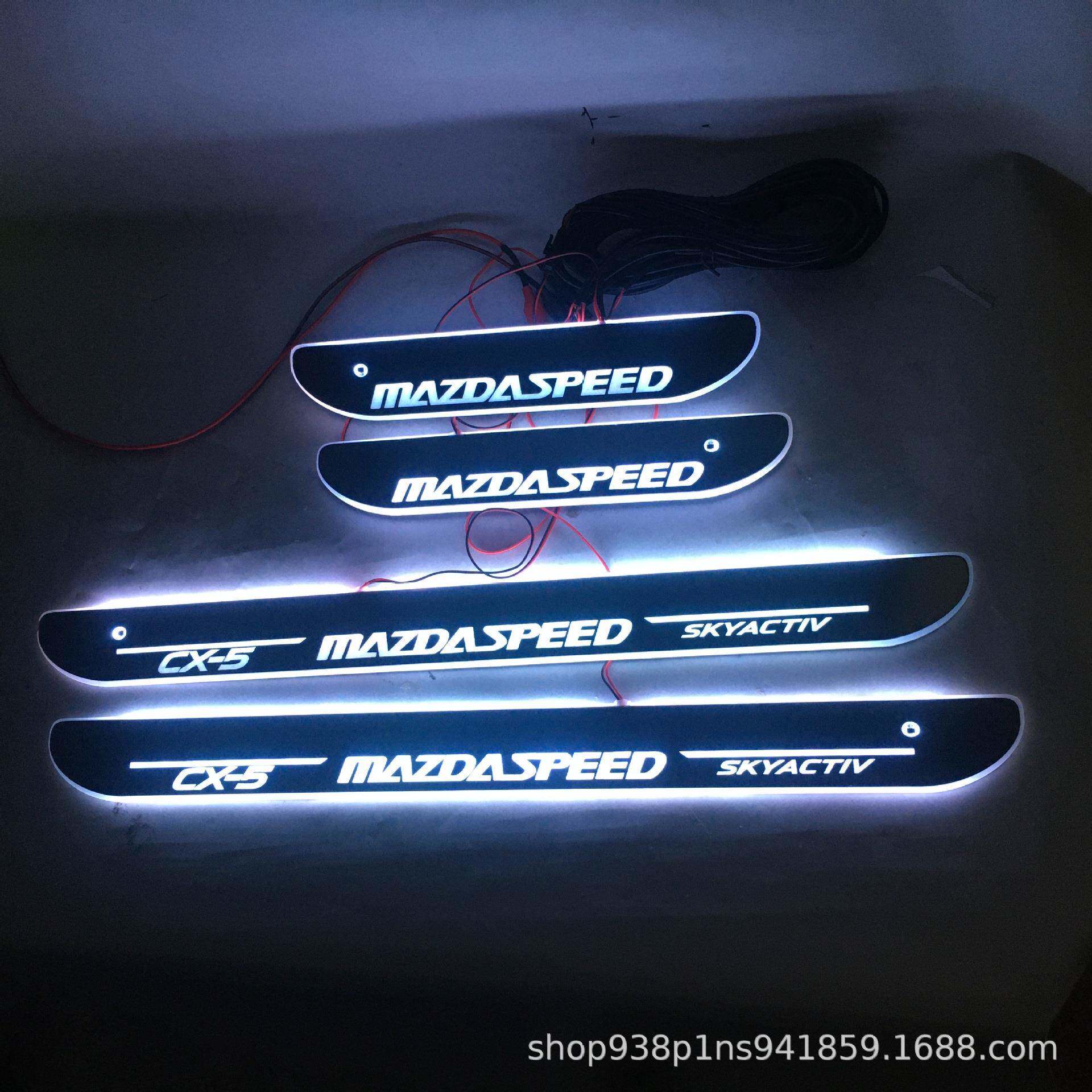 红外免破线款适用于马自达CX-5门槛条流光LED灯迎宾踏板CX5改装