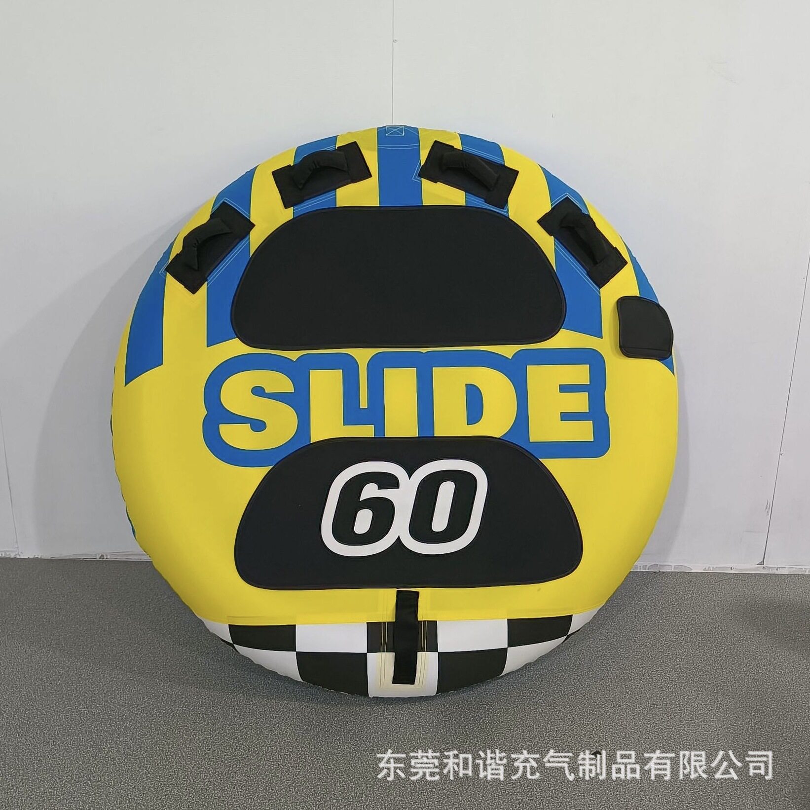 工厂现货2人平垫pvc水上充气拖拉圈平垫快艇充气拖拉圈充气冲浪板