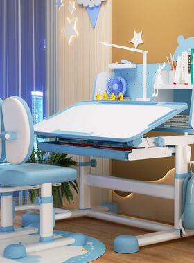 儿学习桌小生书可升桌37636降桌子稳固学童写字桌家用课桌椅套装