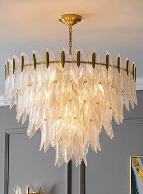 新款美璃式简约客厅玻吊灯创餐意个灯性厅具卧74969室书房家用灯