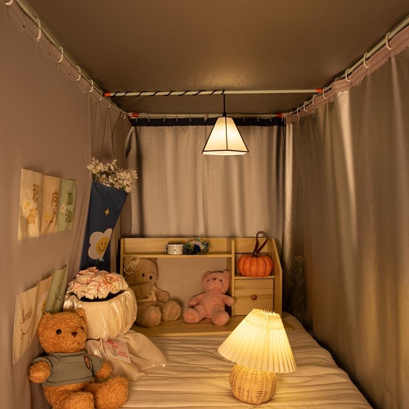 强遮光防2025新款升级涂层四面厚强加遮涂层光床帘蚊帐面遮光帘学