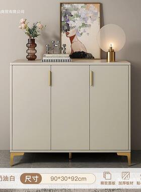 奶柜油风鞋子柜家用门口入户玄关柜客厅储物柜省空间层收LCF多纳