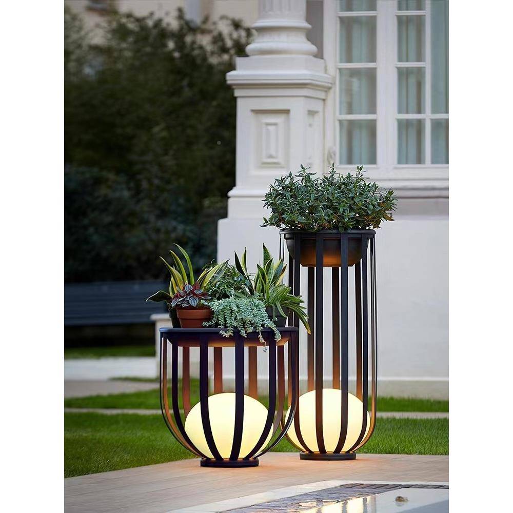 阳能外户防水园灯庭院太灯草8004坪灯别墅露台花灯落地灯室外花架