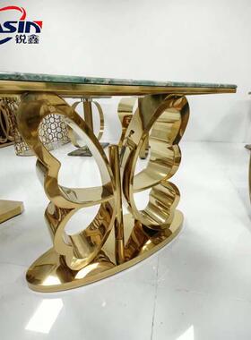 创意式奢岩板意25278玄关台简约现代玄关柜进门走廊轻锈不钢玄关