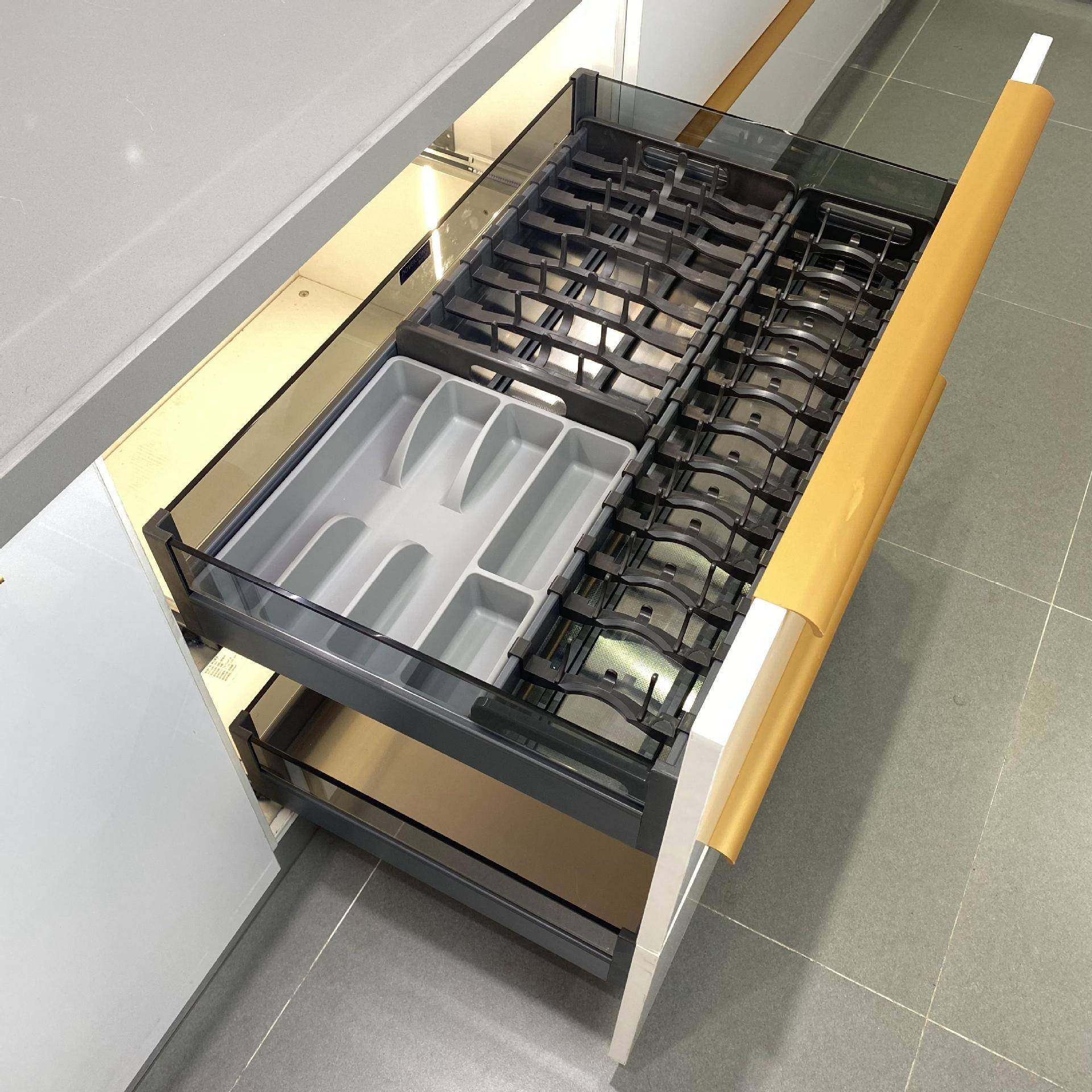 DV无品牌/双KI厨房橱柜不锈钢多功能炉台玻璃碗拉碟篮抽层屉式调,家装主材,拉篮,淘宝优惠券,粉丝福利购,淘宝优惠卷