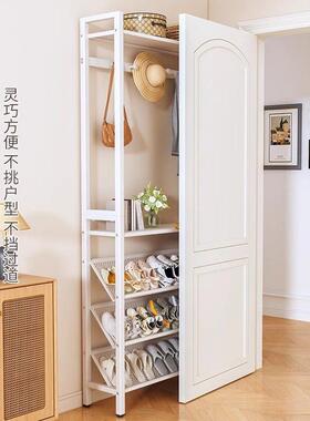 架衣帽鞋架一体多层鞋帽Shoerack小窄门口收纳架门后不占架鞋空间