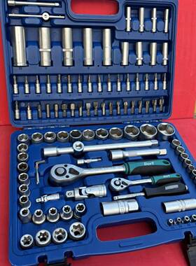 1OLZ08件套修工组合套装扳手套筒综合维套装汽修车工具具修工具