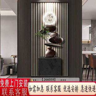 石来pxx78MJ7运转玄关装饰画感画轻奢道高级寓意入户门挂走廊简约