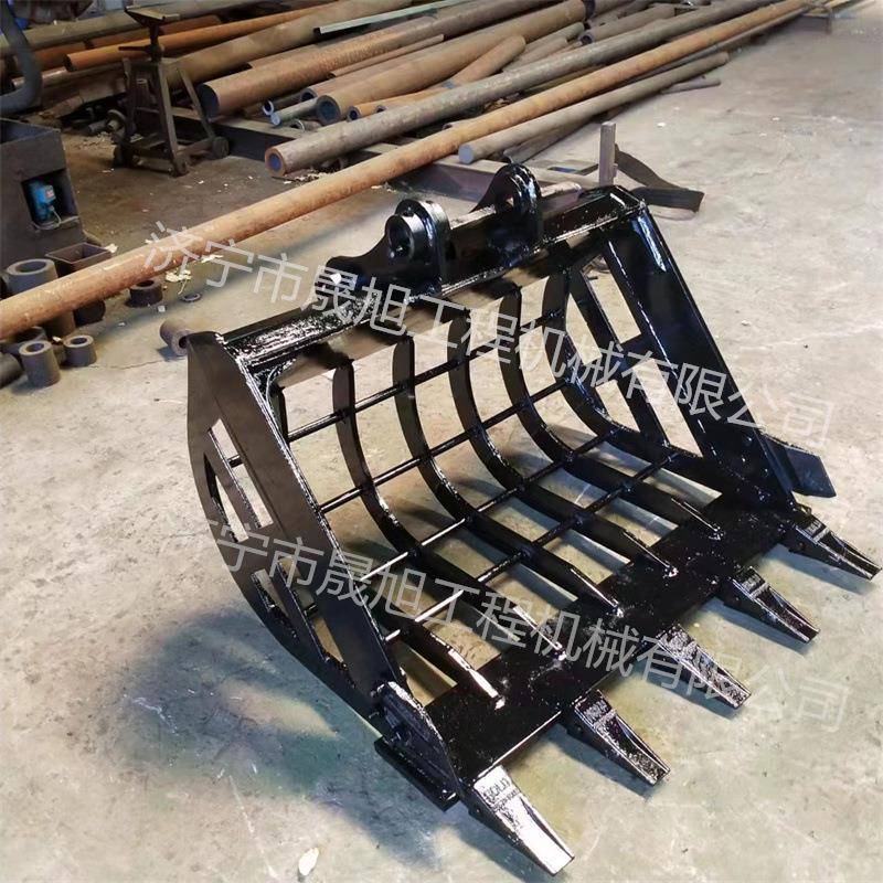 75清挖机网格斗多功能砂石土机方斗洗沟PYX沙斗渠洁网格斗挖属具