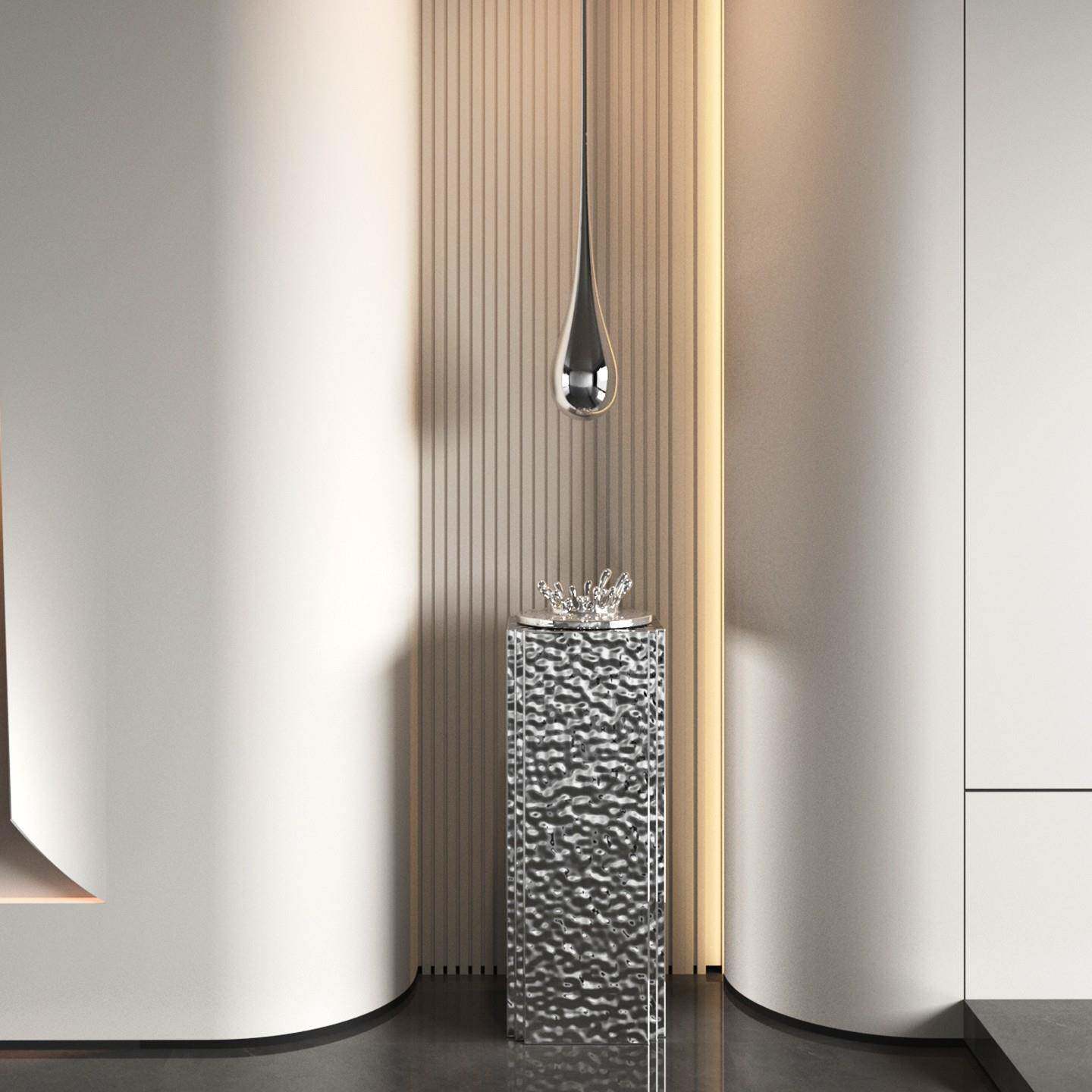 天代创意花TZ-90750板间吊装水滴雕塑挂饰售现楼处展厅酒店大堂样