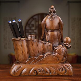 师恩难忘孔意子像笔筒摆件创书房办公设毕业摆纪念桌品教师7152节