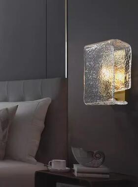 高级感水波纹玻25731璃轻景壁灯卧床头厅背墙酒店样板间客走廊室