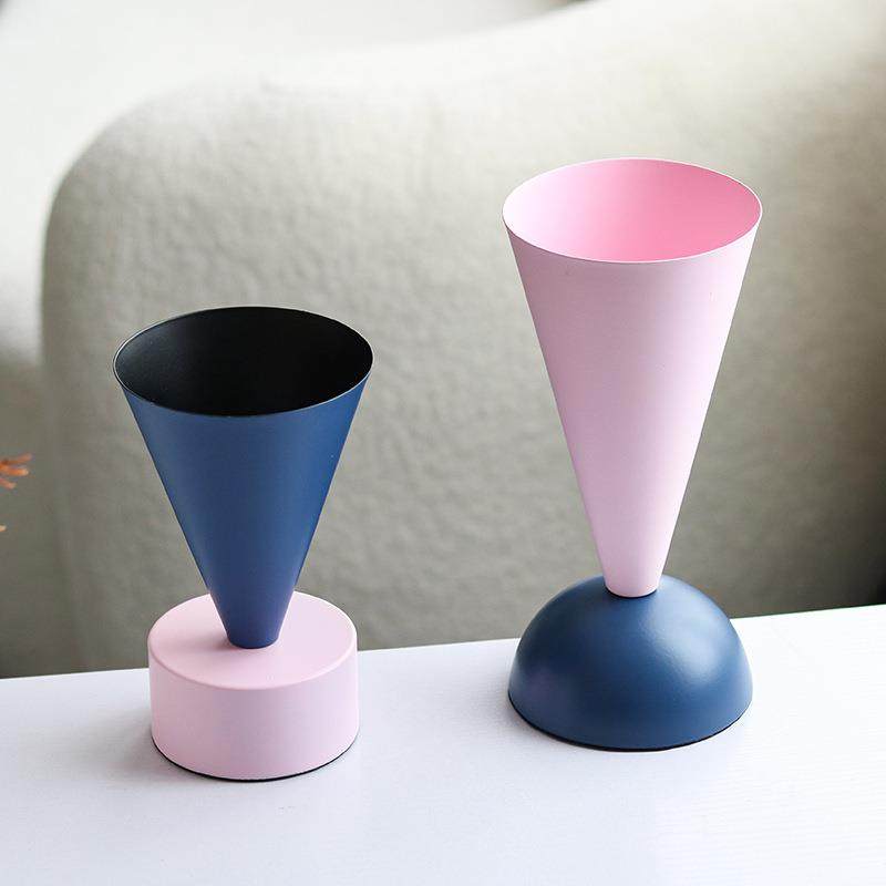 现代简约金属彩色花瓶摆件客厅样板间创意几何软装装饰插干花花器,纺织面料/辅料/配套,纺织机械配件,淘宝优惠券,粉丝福利购,淘宝优惠卷