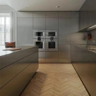 全不锈钢橱柜可订整体304台面可订灶台柜厨房一体家用铝合金新品