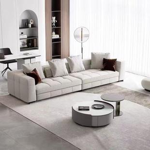 新款现代简约棉麻布艺布雷泽沙发轻奢小户型客厅三人位直排沙发