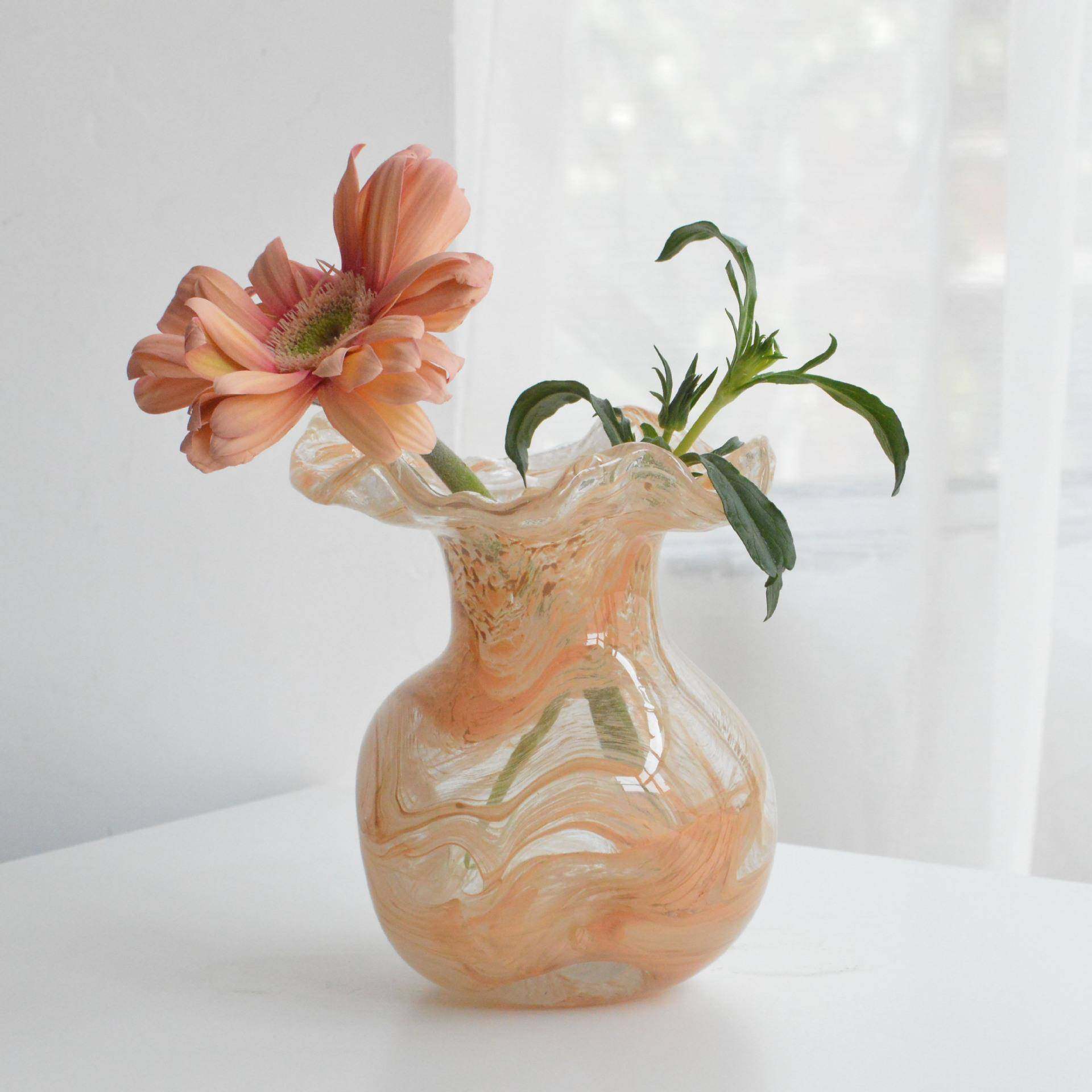 法式波浪凹凸肌理纹路不规则玻璃花瓶高级感装饰客厅玄关装饰摆件,纺织面料/辅料/配套,纺织机械配件,淘宝优惠券,粉丝福利购,淘宝优惠卷