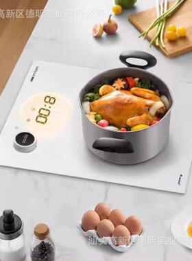 德昕TS-30B04纯白色嵌入式单灶电磁炉家用款3000W大功率爆炒单头