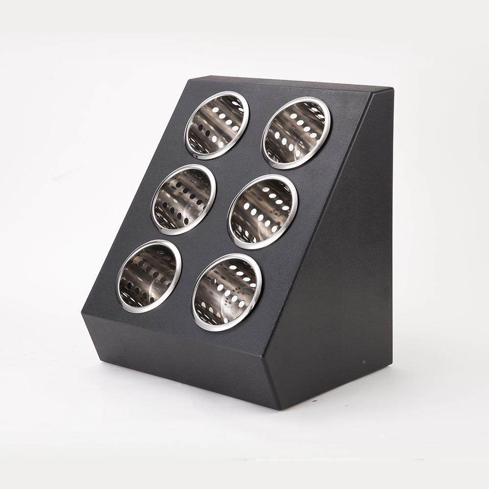 式金德厂刀家直供六孔收纳格叉台刀JD-86226叉收纳篮吧台餐具收枘