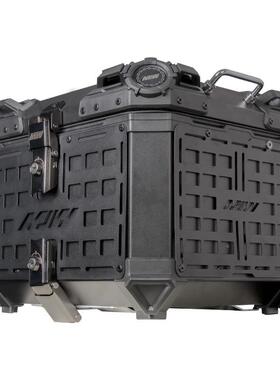 4BK-0345L托车铝合金带尾箱便携可快拆提式底板电动车黑色后手备