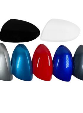 适用2007-14马自达236车DEMIO倒镜盖435后视镜款外壳于碳纤纹装饰