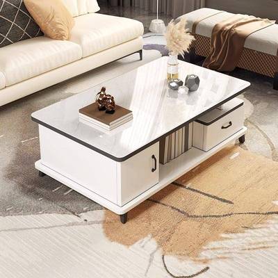 茶几客厅家用轻代奢简约现小公AJP户型办茶室茶台欧式钢化玻璃几