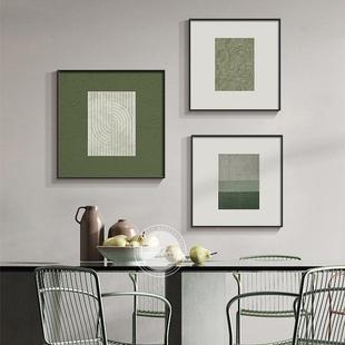 餐厅装 16653景墙壁卧室025 饰感画轻奢2高级绿色餐沙桌客厅发背MJ