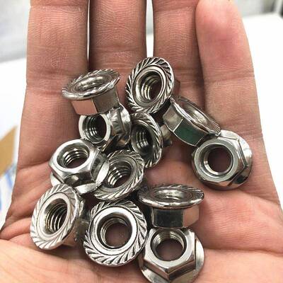 法大量滑法兰螺母793国标镀锌兰螺帽国标法兰母防带齿螺母