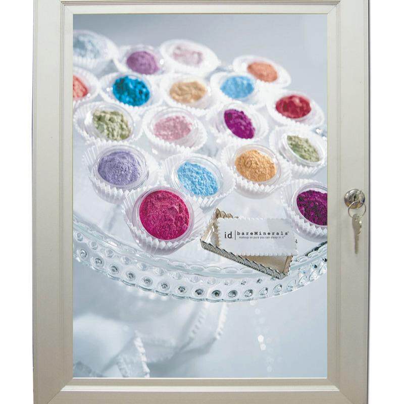 营业OTU执框45mm铝照合金相框宣传框防盗广告框框画带钥匙镜框