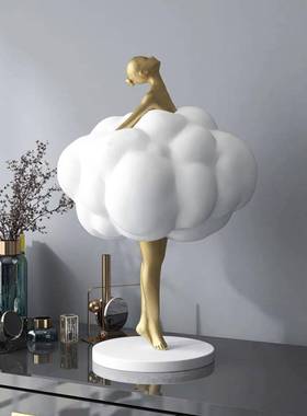 创女客厅摆件大型落地电意视柜旁边家DS8614孩居饰品软装乔居迁新