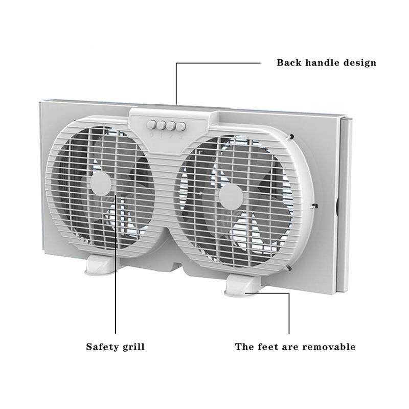 双排4567排气扇双向抽风机房排风扇机家用换气扇式窗厨抽油烟风扇